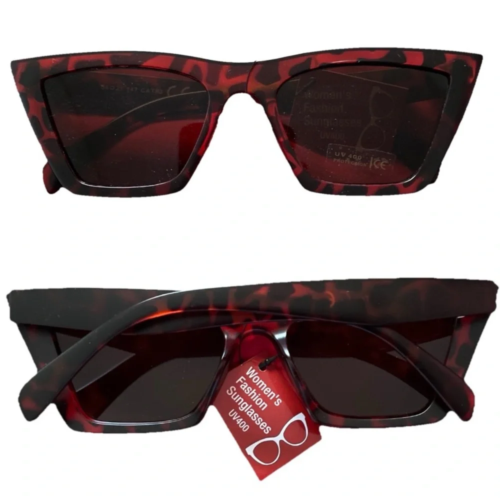 Tortoiseshell CATEYE SUNGLASSES Pinup ROCKABILLY VLV Retro UV 400 NWT